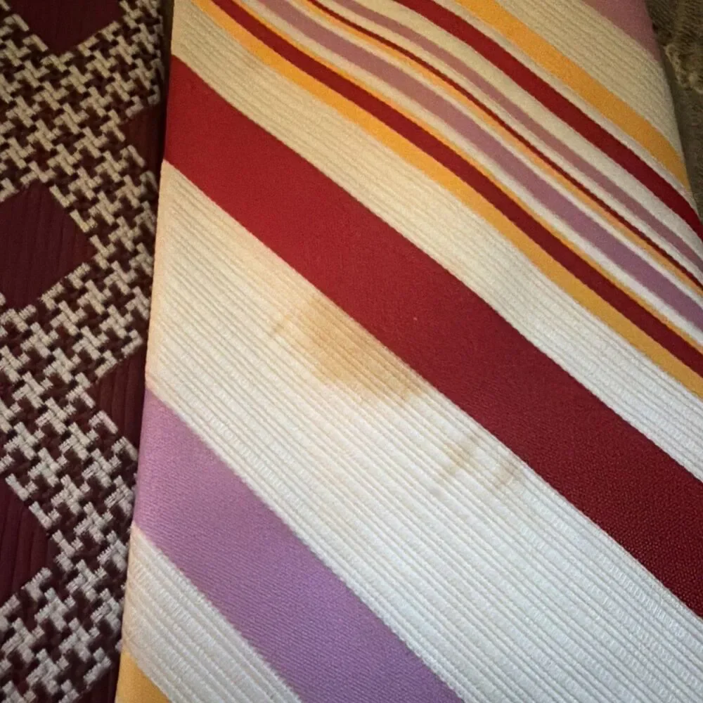 Lot 5 Vintage Necktie Barons by Damon Wemlon By Wembley Golden Emblem Polyester